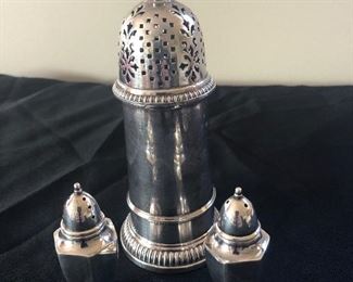 Sugar Shaker England - Plated
Sterling Salt & Pepper - Not in sale