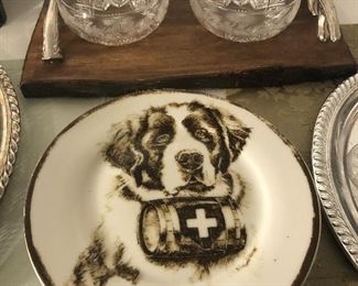 St. Bernard Pottery Barn Plates