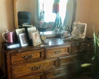 French Dresser and Mirror