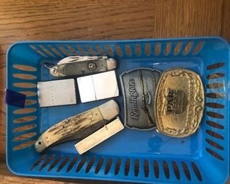 Vintage Knives and Zippo Lighters