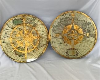 Asian wood CarvingsAsian carved art and Compass on Map https://ctbids.com/#!/description/share/272341