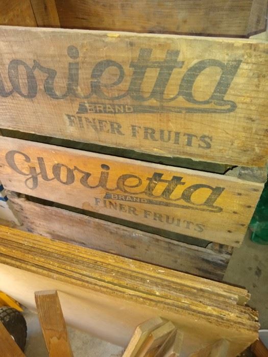 Lots of fruit crates