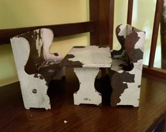 Metal dollhouse furniture