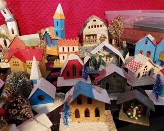 Vintage paper village