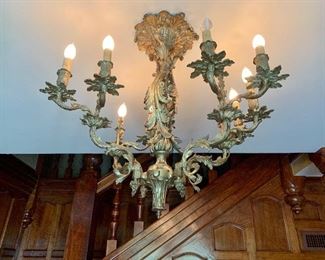 French Bronze Dore' Chandelier