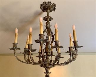 12 light Bronze Dore' French Chandlier