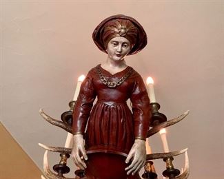 Antique Lusterweibchen Chandelier