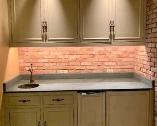 Wet Bar with Soapstone Countertops