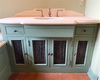 Bathroom Vanity with Counter, Sink & Faucet