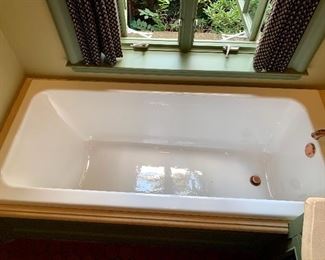 Rectangular Tub & Faucet