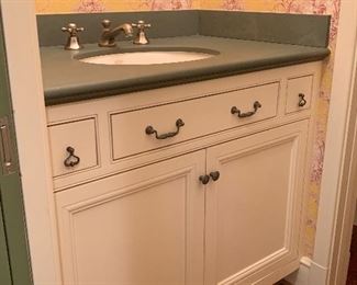 Bathroom Vanity with Inset Doors, Countertop, Sink & Faucet