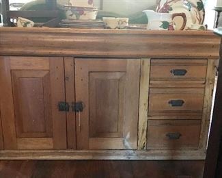 Primitive cabinet.