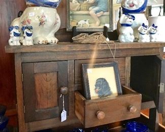 Lots of luscious cobalt glass! 