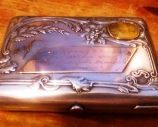 Russian Silver Cigarette Case