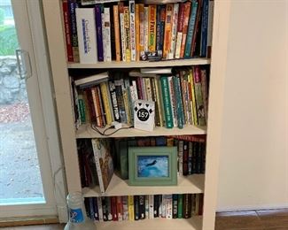 Cookbooks and decorating books and novels