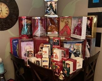 Barbie doll and Christmas ornament collection