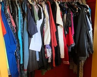 Just part of the large assortment of ladies clothing