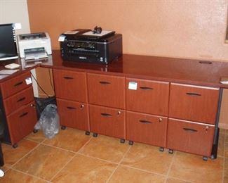 Bushes Desk & File Cabinets, Printers