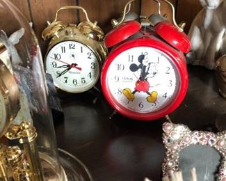 Alarm clocks (mickey, westclox, etc)