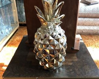Silver colored pineapple