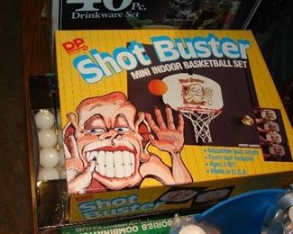 Shot buster/ping pong balls/darts