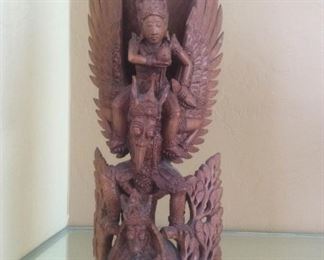 art balinese wood sculpture kt rai