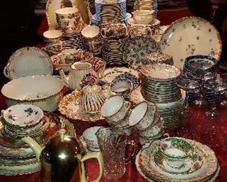 Larger Assortment of Fine China and Porcelain Plates Limoges