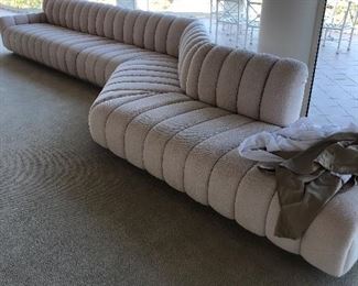 White channel sofa - very long and very fabulous - Steve Chase for A Rudin, Gary Jon