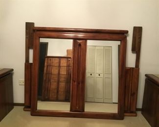 Mirror and Queen size headboard (Never slept on mattress available)