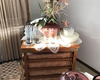 Japanese End Table with cushions
