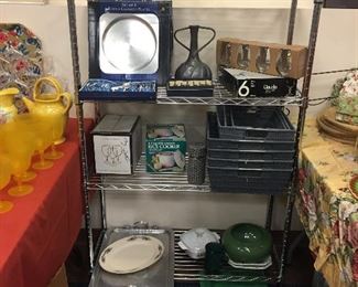 Dishes, flatware, baking pans