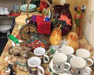 Mugs, dishes, housewares