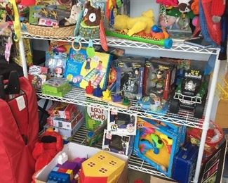 Toys, puzzles, books