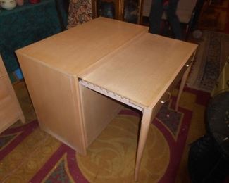 Mid-Century pull out blond table in good condition