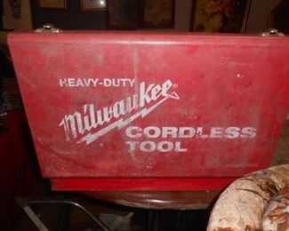 Metal cordless tool case by Milwaukee