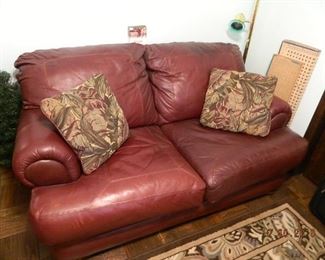 leather loveseat