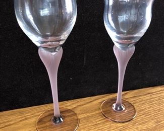 Mikasa crystal glasses - service for 12 for each size
