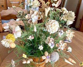 Wonderful vintage centerpiece using seashells