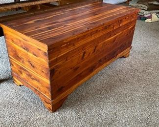 Vintage cedar trunk
