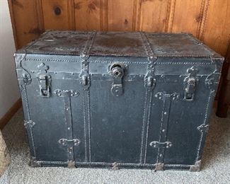 Antique steamer trunk
