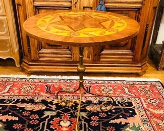 ANTIQUE INLAY TABLE