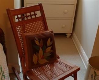 Old Cain rocking chair
