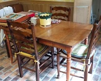 Dining table 4 chairs sold separately