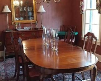 Dining table and 6 chairs