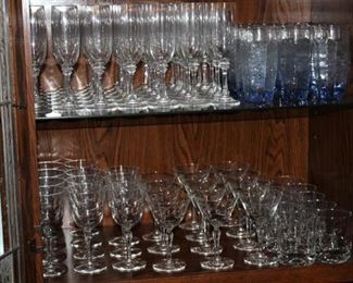 Glassware close up.