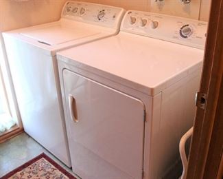 GE Washer and Dryer.