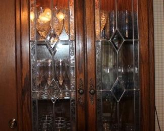 Lighted hutch makes a beautiful display piece.