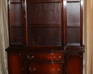 Antique hutch is gorgeous and stately.