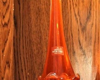 Viking swung glass (yellow, orange, red) Mid-Century