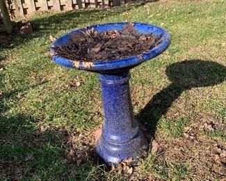 Blue bird bath